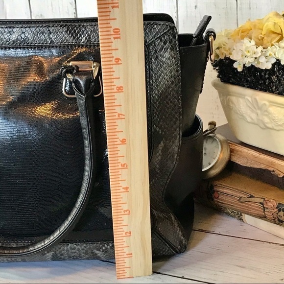 Cole Haan Hayden Kendra Snakeskin Tote Handbag - Picture 13 of 16